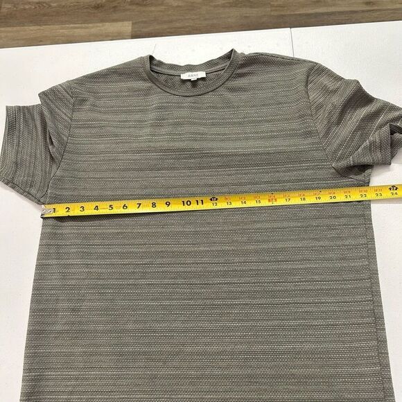 Arne Gray Crew Neck Short Sleeve Honeycomb Knit Casual T-Shirt Men's Size XXL - Picture 8 of 10